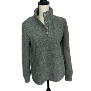 Balance Collection seafoam button up fleece